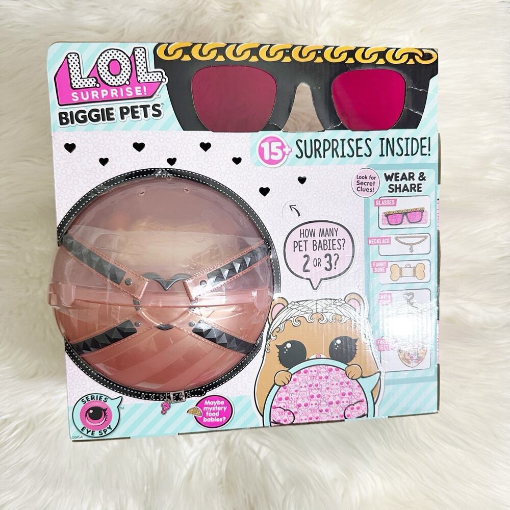 LOL Surprise Biggie Pets Plus Hamster & Ball MC Hammy‎ + 15 Surprises Brand New